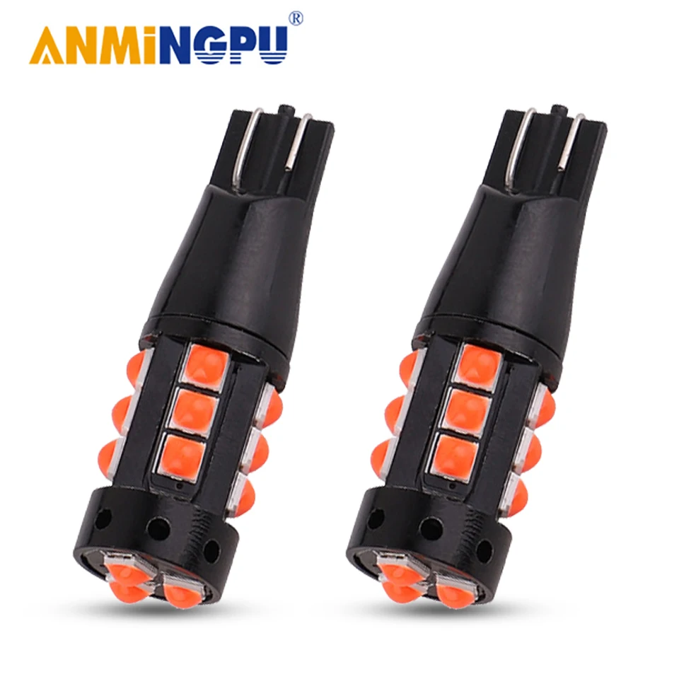 

ANMINGPU 1X Signal Lamp Super Bright Led T10 W5W Canbus 3030SMD 194 501 Led Bulbs Clearance Lights Car Reading Interior Light