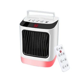 

Portable Electric Heater Adjustable Thermostat, Indoor Space Heater with Overheat Protection with Carry Handle,US Plug