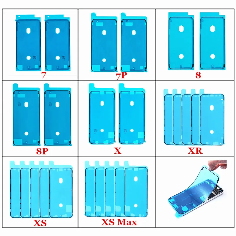 1x Waterproof Adhesive Sticker for iPhone 6 6s 7 8 plus X XS MAX XR LCD Display Frame Bezel Seal Tape Glue | Мобильные телефоны и