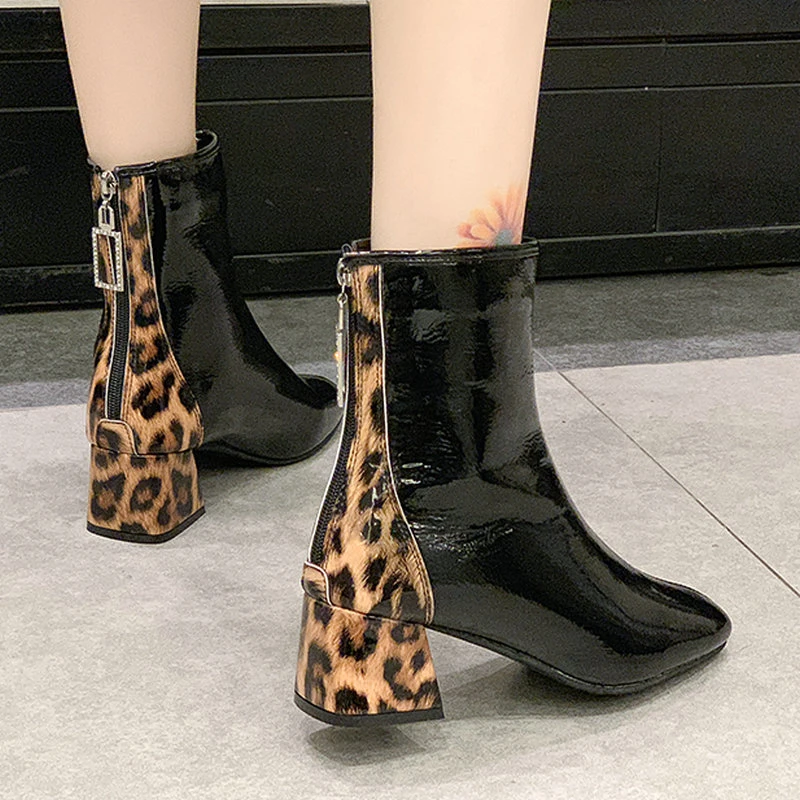 heeled walking boots
