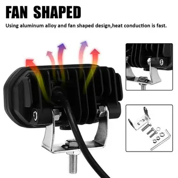 

Spot beam LED Working lights W/ Mounting Bracket 3.5Inch Car Driving Lamp