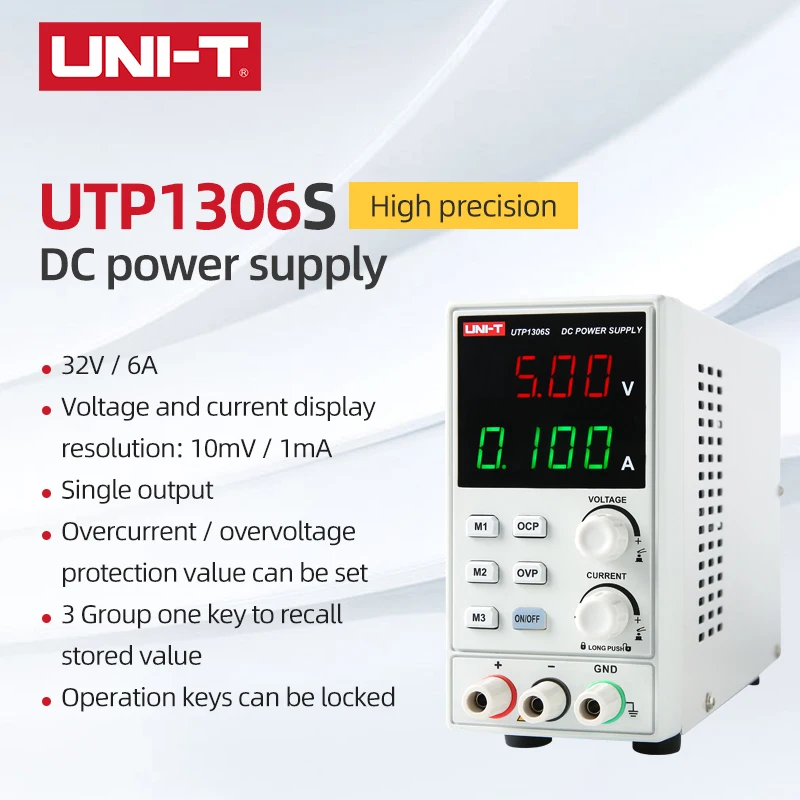 UNI T UTP1306S одиночный переключаемый источник питания постоянного тока с одним