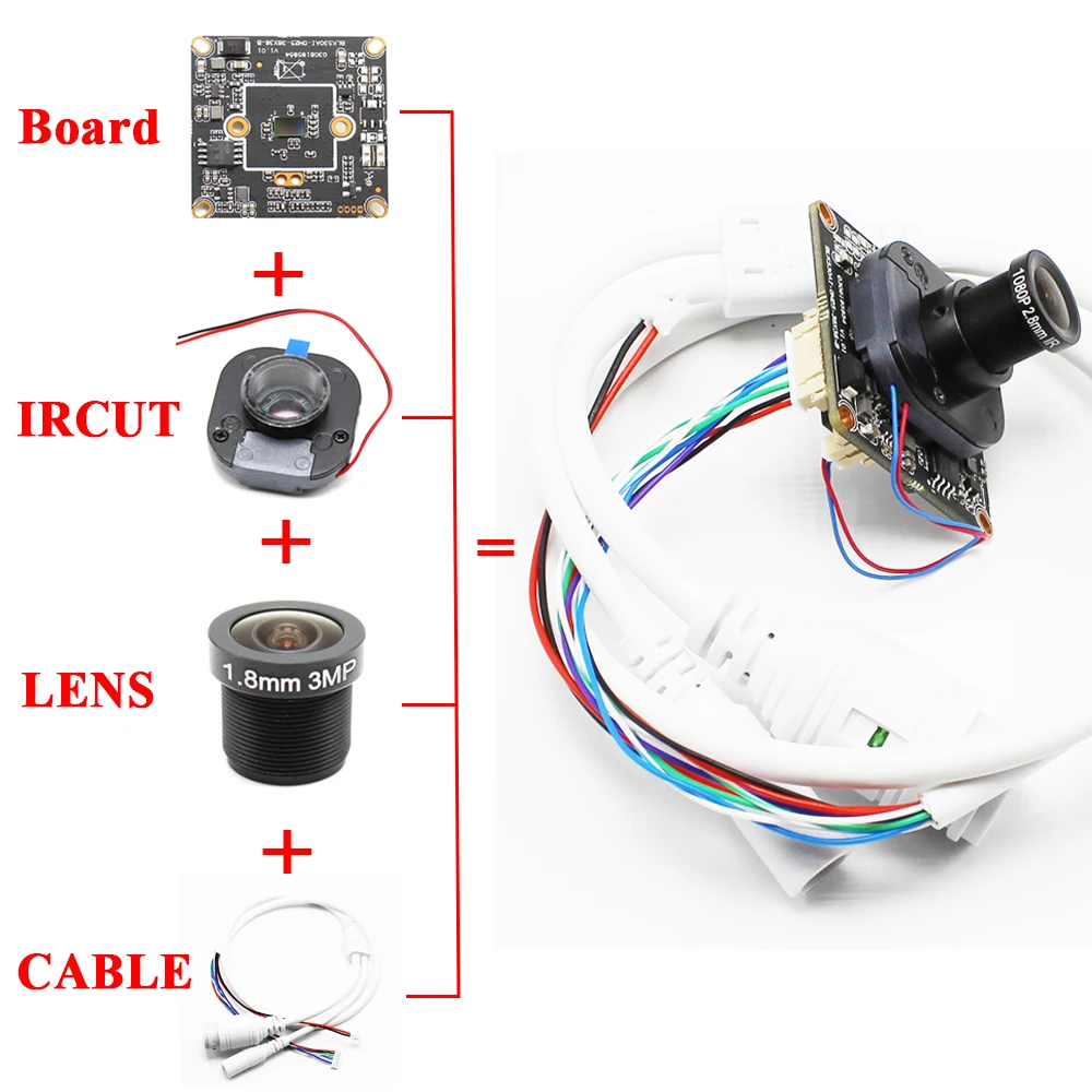 Плата модуля ip камеры AHWVSE 5 Мп POE с объективом M12 2 4 МП 1080P сетевая ONVIF CMS приложение