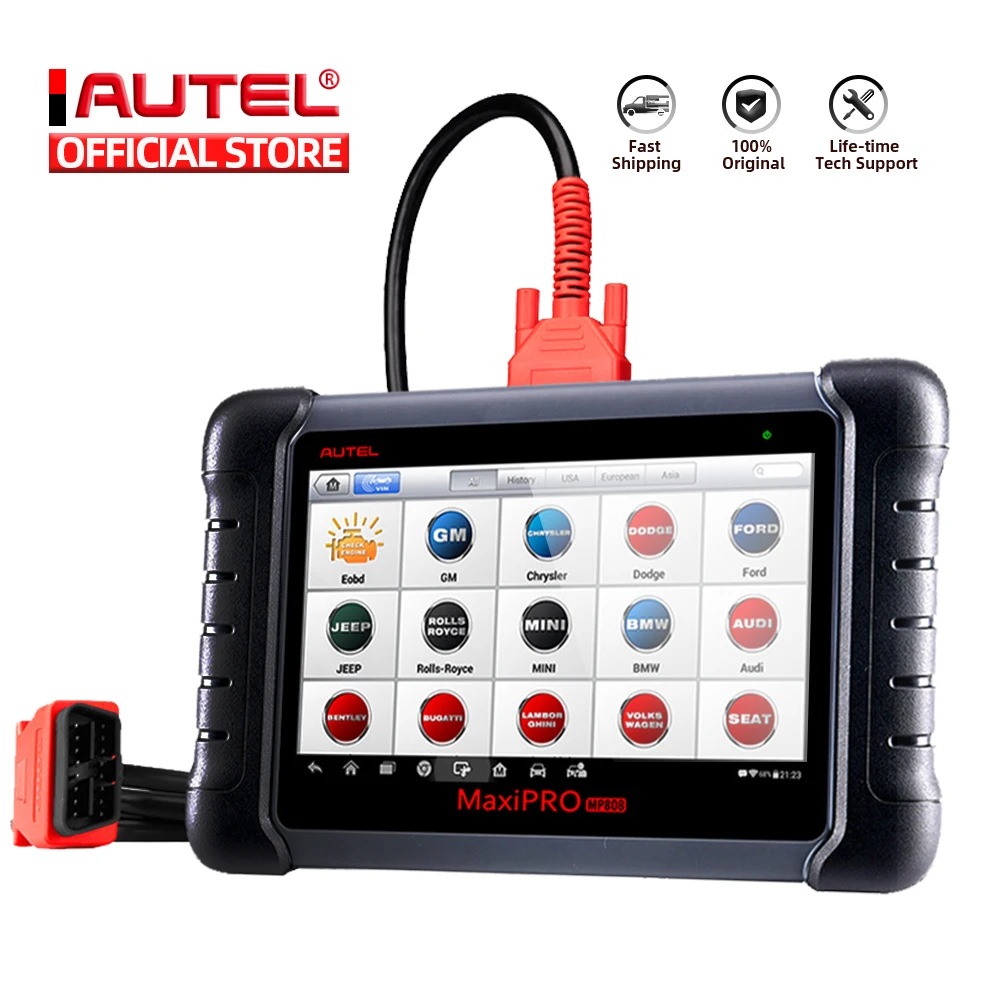 Autel MaxiPRO MP808 диагностика автомобиля diagnostic auto инструмент OBD2 тестер авто OBDII PK autel AP200