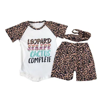 

boutique clothes set leopard print top and leopard print shorts summer boutique outfits