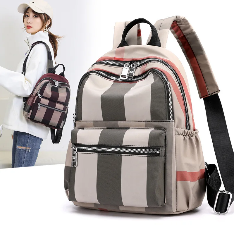 

2020 New Style Nylon Pattern Backpack Bag WOMEN'S Bag Large Capacity Schoolbag Travel Backpack Fly a