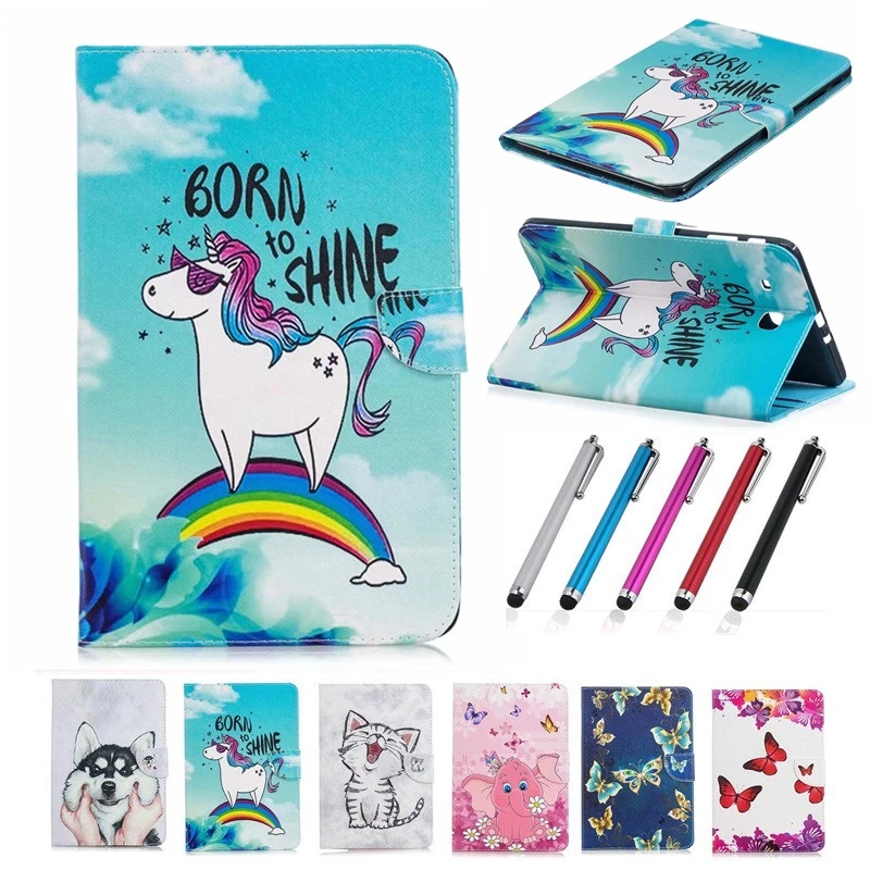 

Kawaii Unicorn Cat Puppy Case For Samsung Galaxy Tab A 8.0 2019 P200 P205 Case Cover Funda Tablet For Galaxy Tab A 8.0 2019 Case