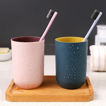 

Creative modern Hotel Brushing Ceramic Cup Nordic Wind Couple Mouth Cup Simple Toothbrush Cup Bathroom Accessories Brushing Cup