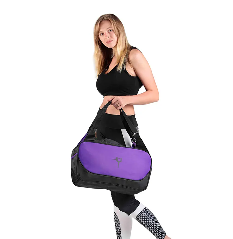 Женский многофункциональный коврик для йоги, сумка для спортзала, фитнеса, нейлоновый водонепроницаемый коврик, сумки для занятий спортом, пилатеса, Одежда для танцев, большой рюкзак для фитнеса