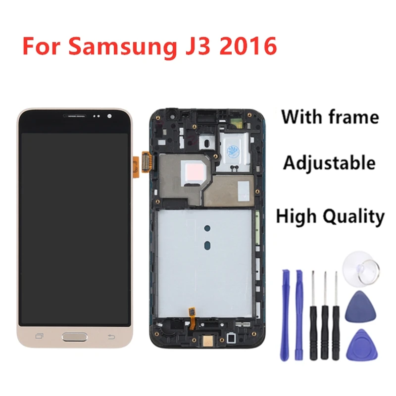 

For Samsung J3 2016 LCD J320F J320FN J320M LCD Display Touch Screen Digitizer Frame Home Button