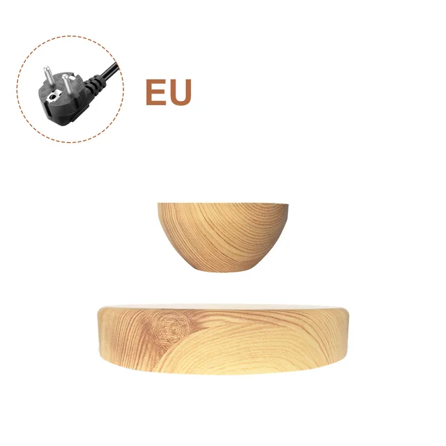 Levitating Air Bonsai Pot Rotating Flower Planter Magnetic Levitation Suspension Flower Floating Pot Desk Home Office Decor 01 EU PLUG