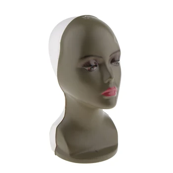 

Styrofoam Female Mannequin Head Wigs Hat Glasses Display Model