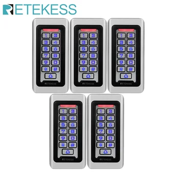 RETEKESS 5 sztuk T-AC03 System kontroli dostępu do drzwi RFID IP68 wodoodporna metalowa klawiatura karta zbliżeniowa samodzielna kontrola dostępu tanie i dobre opinie CN (pochodzenie) 12V-24V DC RFID Access Control keypad access control rfid lock Proximity