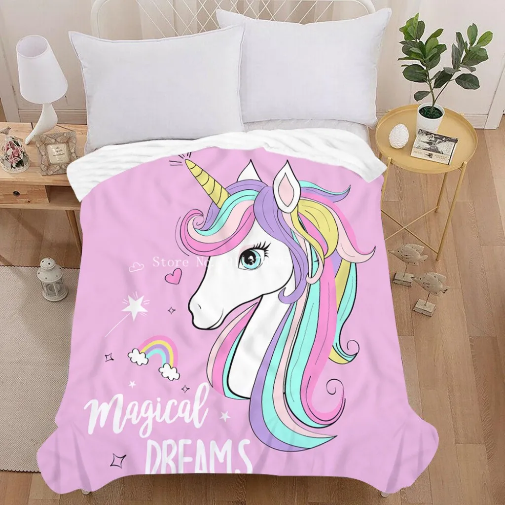 Home & Living Bedding Sheets or Pillow Cover Unicorn Flannel