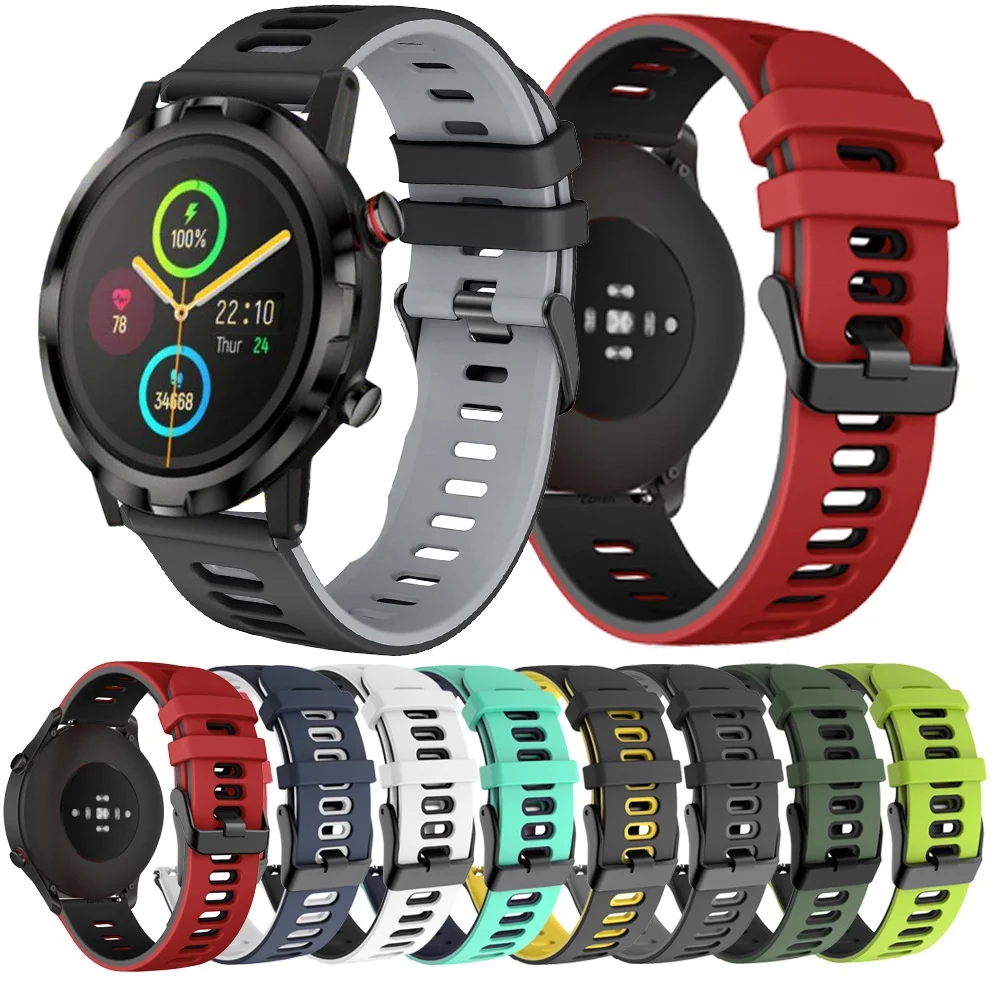 

Силиконовый ремешок для Xiaomi Youpin Haylou RT LS05S, цветные часы, Mi Bro Air,Haylou LS02, сменный спортивный ремешок 20 мм 22 мм