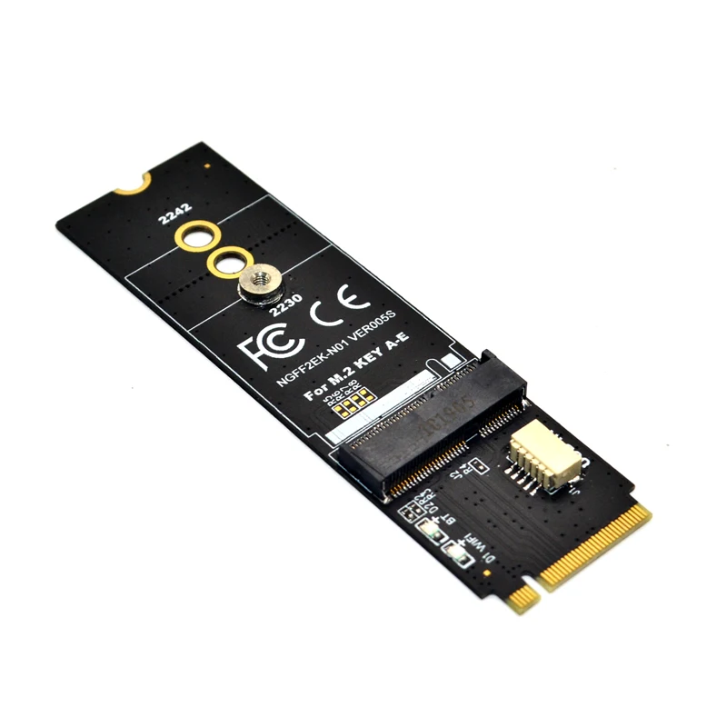 M.2 WIFI Adaptor M.2 M Kunci + E Slot Kunci WIFI Bluetooth Kartu Jaringan NGFF NVME PCI Express SSD Port untuk E Slot Kunci WIFI Adaptor