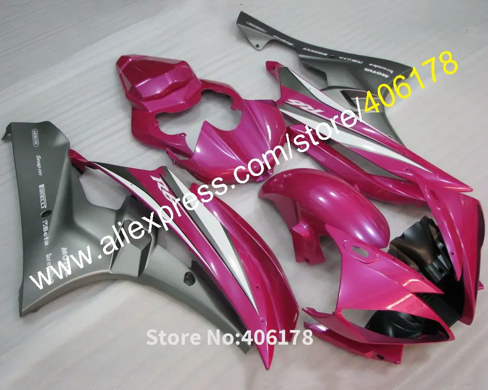 YZF600 R6 06 07 полный комплект для Yamaha YZFR6 2006 2007 гоночный мотоцикл розовые серые