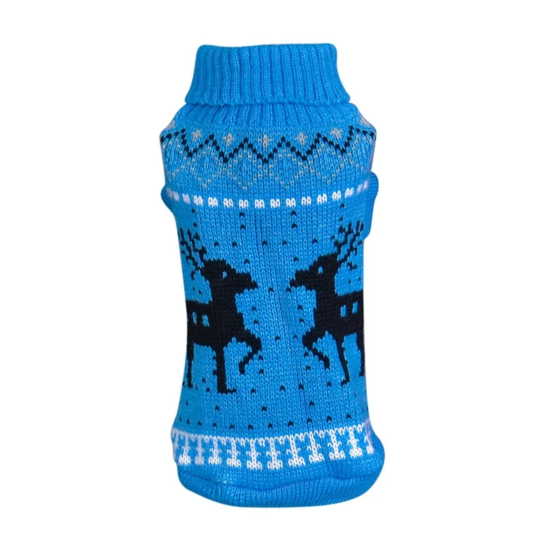 Питомец собачий свитер одежда Рождественский Снеговик елки свитера для маленьких собак такса щенок кошка пуловер вязаный джемпер - Цвет: L