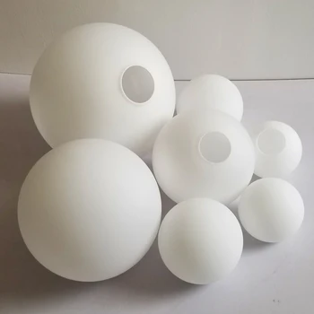 

Round ball high quality glass material high temperature explosion-proof non-deformation milk white glass lamps