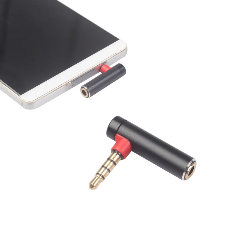 10pcs lot 3 5mm Male to Female 90 Degree Right Angled Adapter Converter Headphone Audio Microphone Jack Stereo Plug Connector