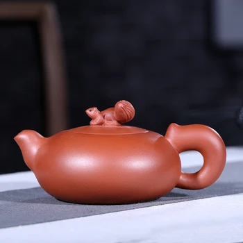 

Yixing purple sand ore qing cement squirrel pot of 350 ml
