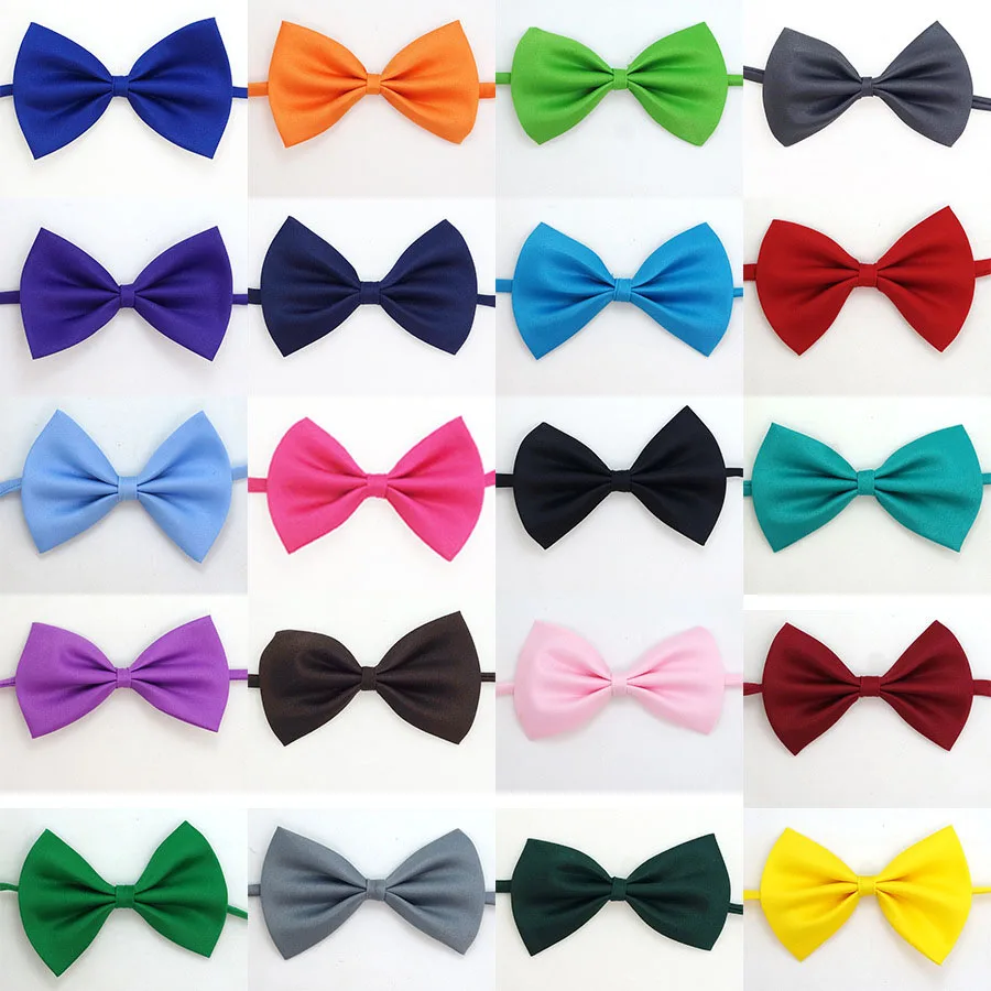 New cute hot sale party wedding Boys Bowtie Neck tie Cheep Solid Bow tie Children Butterfly Ties Baby&kids Accessories