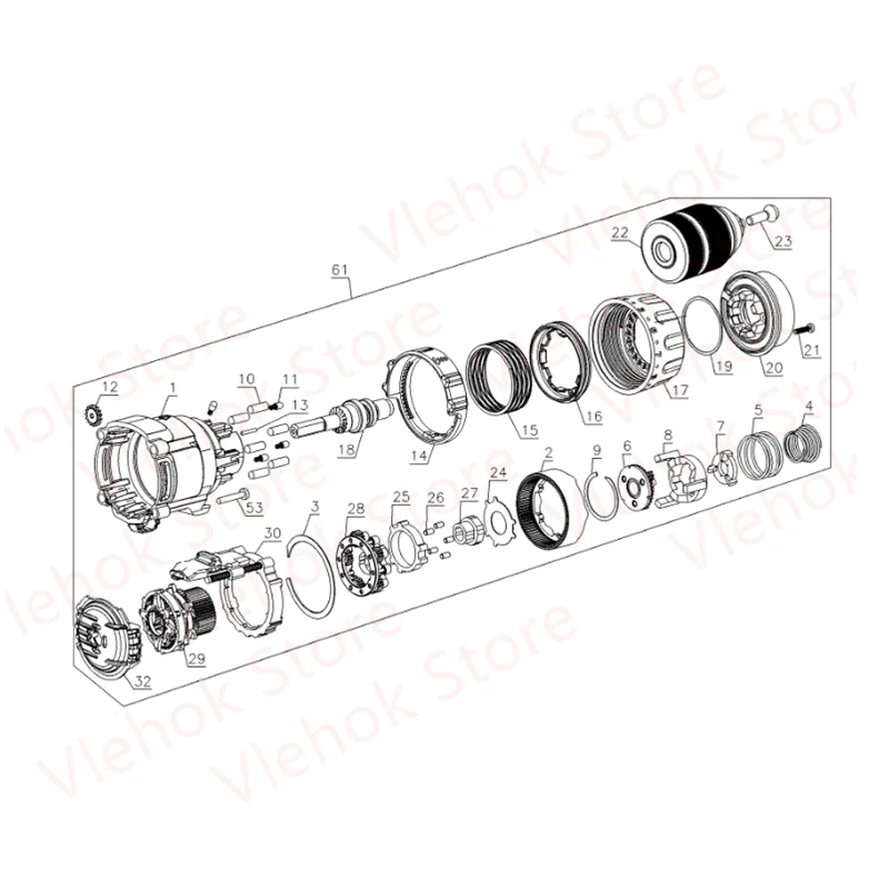 engrenagens para dewalt dcd985 n211314 