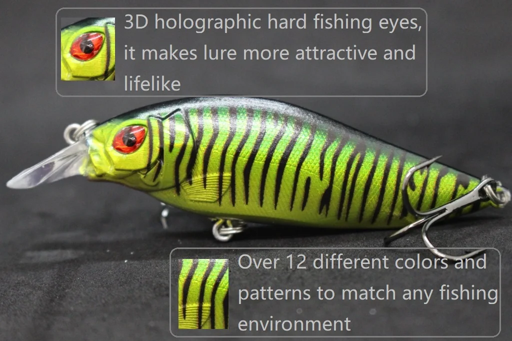 WLure 13 г 9 см средний размер 1-2 метра глубина 3D жесткие яркие глаза плотные и высокие частые действия кренкбейт рыболовные приманки C735