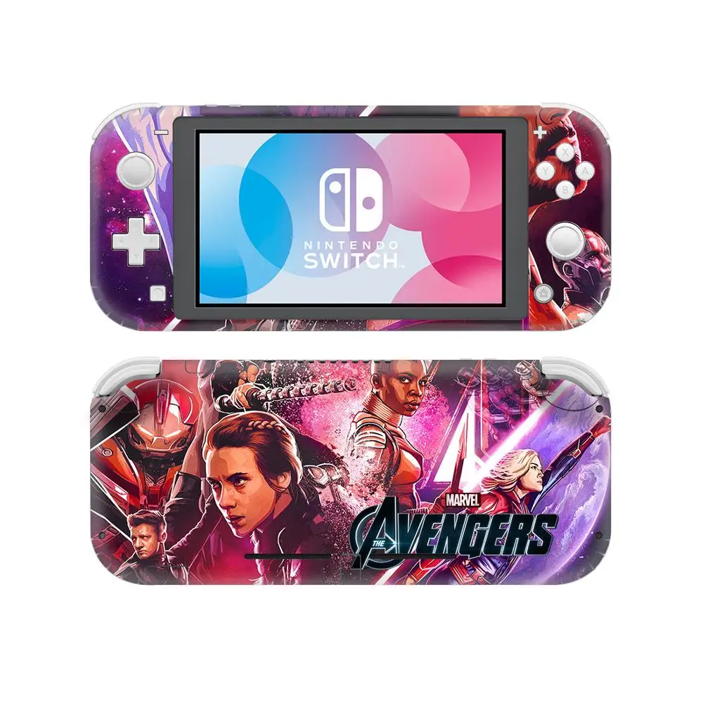 Мстители эндигра кожи наклейка для nintendo Switch Lite консоли протектор Joy-con NAND переключатель Lite NSL скины стикеры s - Цвет: YSNSL0552