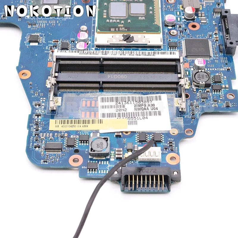 NOKOTION NWQAA LA-6061P K000104250 MAIN BOARD For