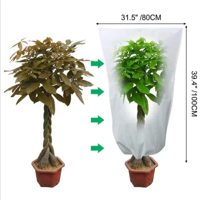 Meleg Növényi Burkolat Cserjék Védelmező Táska Fagyvédelem Az Udvari Kerti Növények Kis Fák Téli Hideg Ellen - Image 4