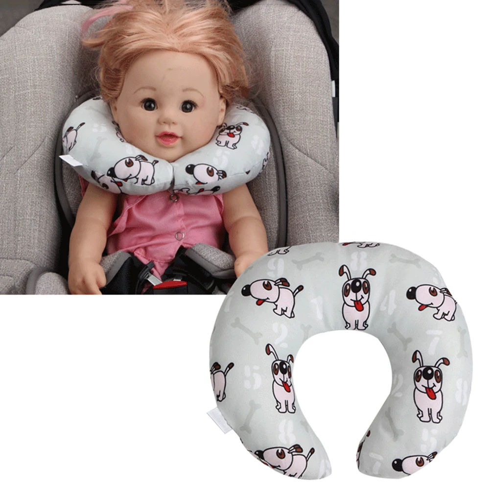 

Child car seat headrest safety pillow Soft U-Shaped Plush Sleep Neck Protection Pillow Office Cute Lovely Pillows For baby