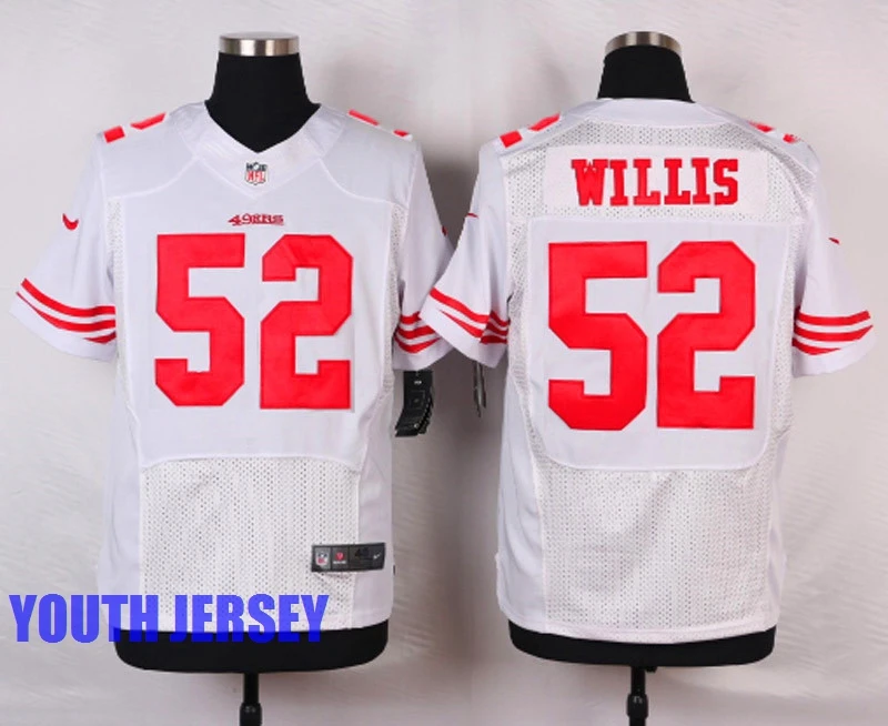 Зеленый Stitiched, San Francisco s, Carlos Hyde, Hayne NaVorro Bowman Eric Reid Anquan Boldin, Монтана Патрик Willisfor youth, детский трикотаж - Цвет: Зеленый