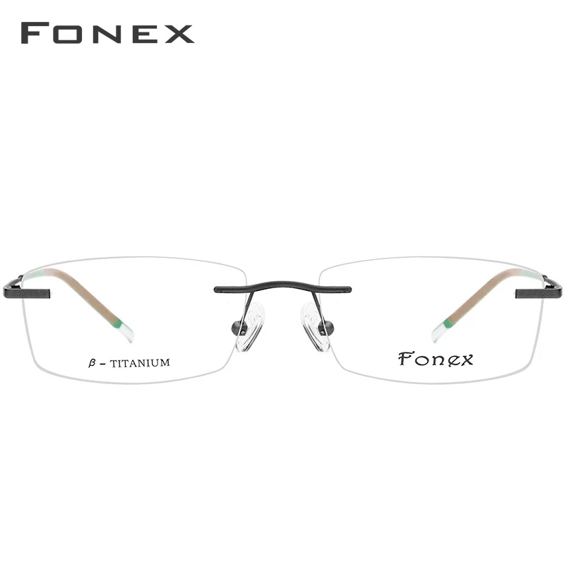 FONEX Титановые очки без оправы B для мужчин и женщин оправа рецептурных очков