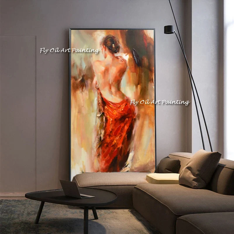 

Abstract Woman 100% Handmade Oil Paintings on Canvas Sexy Woman Body Posters Wall Art Pictures As A Gift for Living Room Decor