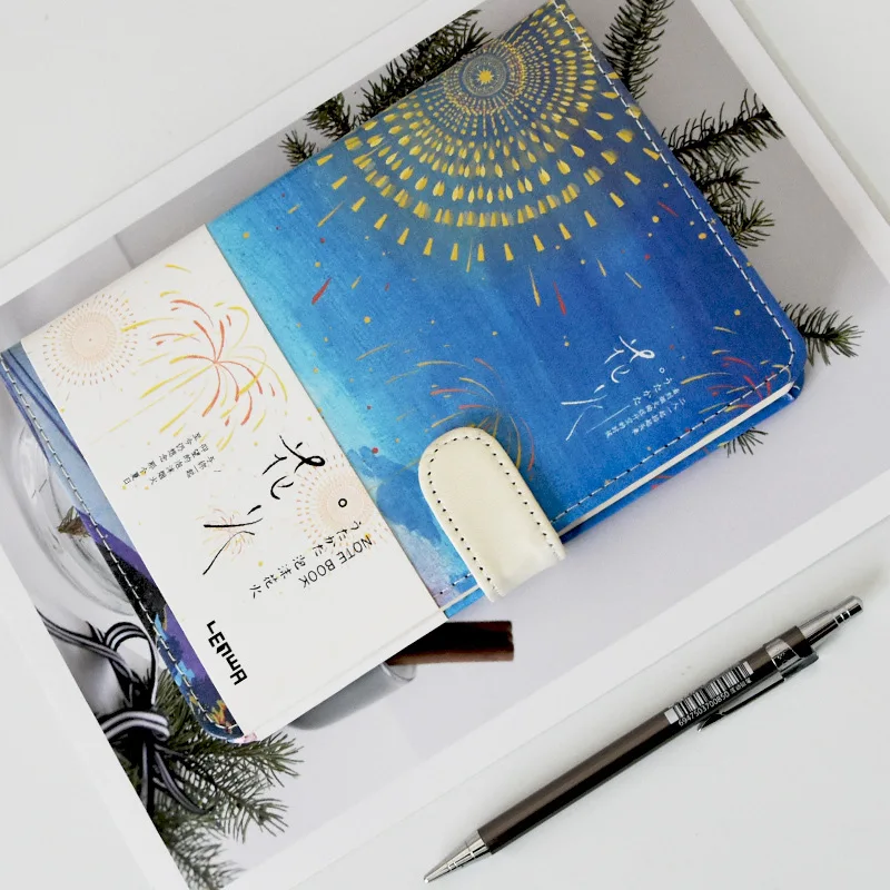 A5 блокнот бумажный планировщик Bullet Journal Agenda школьный дневник записная книжка пена огненная магнитная пряжка ПУ креативная ручная книга