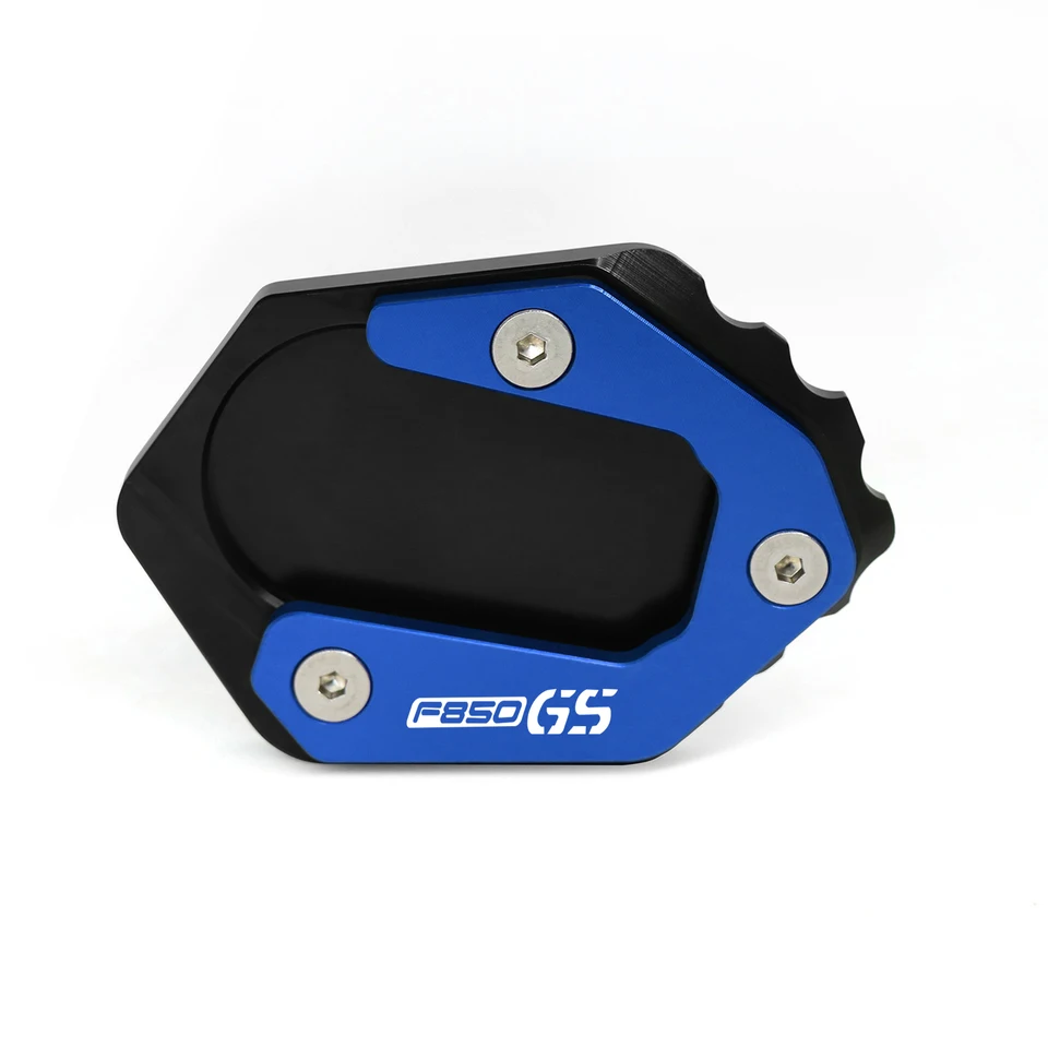 Plaque Extension Béquille Latérale Moto Pour BMW F750GS F850GS Adventure | Aluminium CNC Noir | 2018-2024