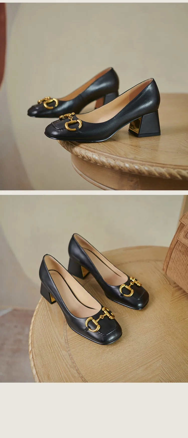 The New Summer Edition Of 2021 Women's Pure Color High-Heeled Shoes With Horseback Buckle Casual Fashion And All-Match Women's s