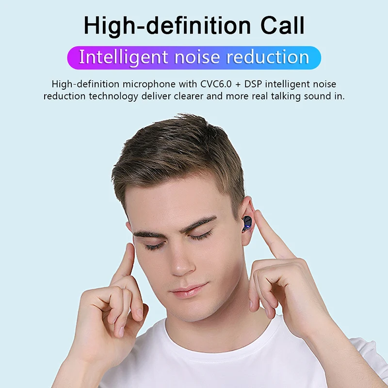 TWS Blutooth 5 0 Earphone Mini Wireless Earbud Stereo Headphone Sports Headset audifonos para celular Elari LED Display 8D Bass