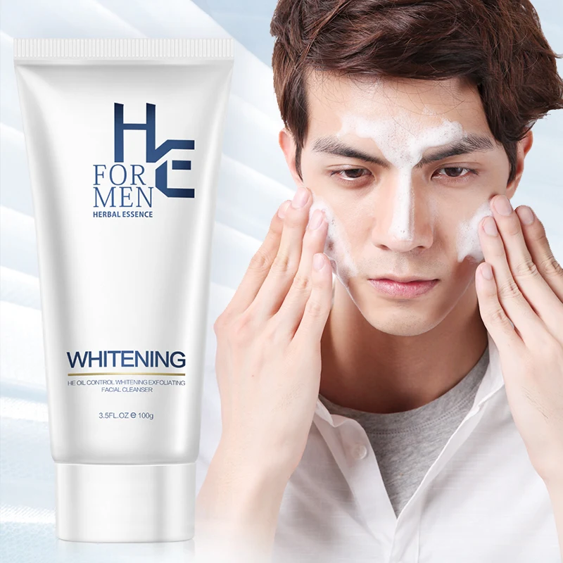 Men's Whitening Cleanser 100g Amino Acid Oil Control Moisturizing Acne Cleansing Dry and Brightening Skin Care | Красота и