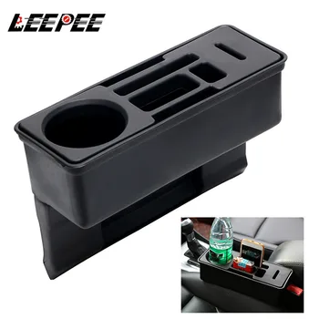 

Car Organizer Seat Crevice Storage Box Auto Gap Organizer Coin Drink Phone Cigarette Holder Multi-Use Container Car Accessories