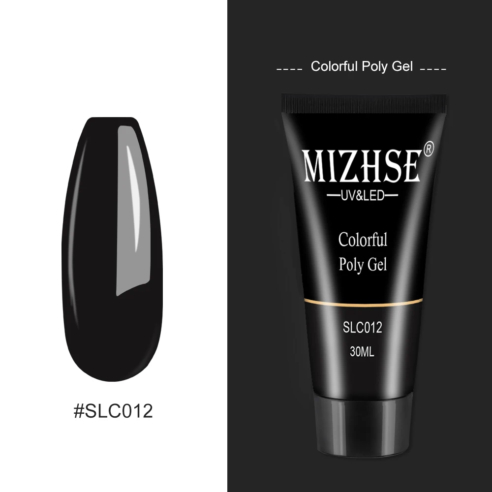 SLC012-30G MIZHSE набор полигеля для наращивания ногтей с наконечниками двойная форма Qiuck сухой полигель замачиваемый УФ-гель для дизайна ногтей Гель-лак - Цвет: SLC012-30G