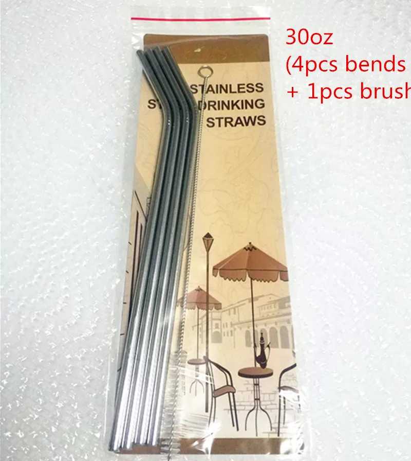 4 straws 1 brush Защита от проливов крышка закупорка бутылок крышка рукава ручки держатель кружки сумка для 30 rtic кружка Yeti чашка для воды - Цвет: 4 straws 1 brush