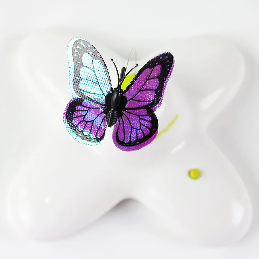 Electric Rotating Luminous Butterfly Funny Dog Cat Toys bird Pet Seat Scratch Toy For Kitten Cats Intelligence Trainning | Дом и сад