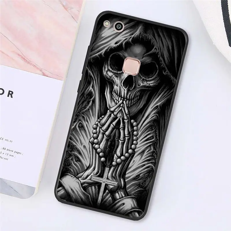 Death Prayer Grim Reaper Skeleton Skull