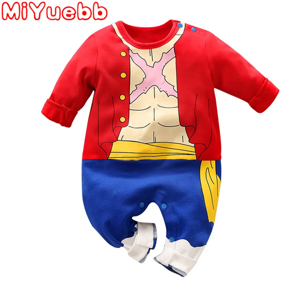 Детский комбинезон из 98% хлопка с темной пряжкой круглым вырезом | Мать и ребенок