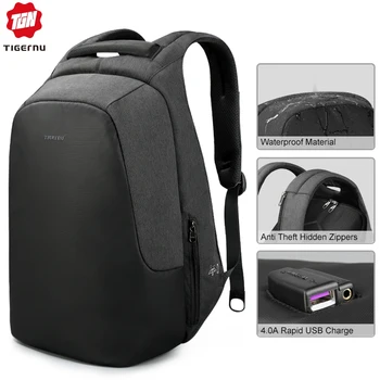

Tigernu brand men women anti theft backpack for 15.6 laptop casual travel splashproof backpacks school bag for teens boys girls