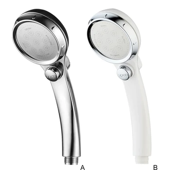 

ressurized Shower Head With Switch Household Bathroom Water Saving Supplies Adjustable Shower Head