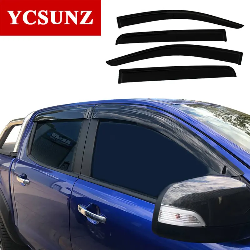 Дефлекторы окон автомобиля для Ford Ranger T6 T7 T8 Wildtrak 2012 2019 2020 YCSUNZ|car window deflectors|window