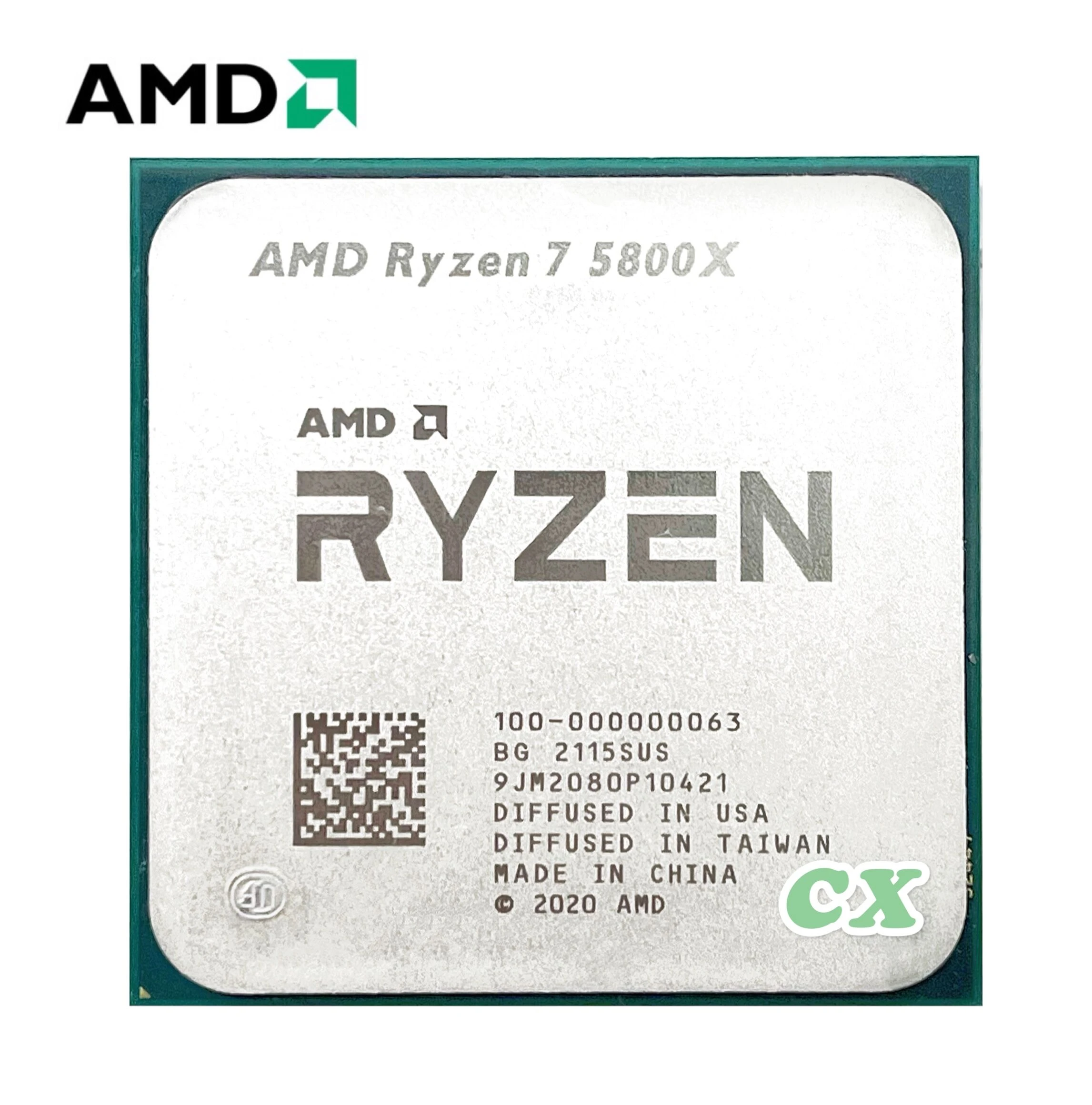 laptop cpu AMD Ryzen 7 5800X R7 5800X 3.8 GHz Eight-Core 16-Thread CPU Processor 7NM L3=32M 100-000000063 Socket AM4 cpu computer